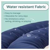 ARRR Comfy UFO Pet Recovery Collar, Water-Resistant Soft Adjustable Protective Dog Neck Donut E-Collar for Small and Medium Dogs and Cats After Surgery Safe Alternative Cone (Grey, S)