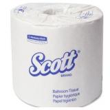 Scott Standard Roll Bathroom Tissue, White, 80 / Carton