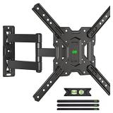 USX MOUNT Full Motion TV Mount for Most 26-55 Inch TVs, TV Wall Mount Swivel Tilt Extension Articulating, TV Mounts Wall Mount TV Bracket, Perfect Corner Center Designï¼Up to VESA 400x400mm and 77