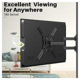 USX MOUNT Full Motion TV Mount for Most 26-55 Inch TVs, TV Wall Mount Swivel Tilt Extension Articulating, TV Mounts Wall Mount TV Bracket, Perfect Corner Center Designï¼Up to VESA 400x400mm and 77