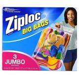 Ziploc Big Bags, XXL Double Zipper Bag - 6 Count