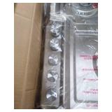 Empava 36 Inch Gas Stove Cooktop 5 Italy Sabaf Sealed Burners NG/LPG Convertible in Stainless Steel