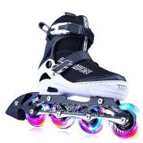PAPAISON Adjustable Inline Skates for Kids and Adults with Full Light Up Wheels , Outdoor Roller Skates for Girls and Boys, Men and Women