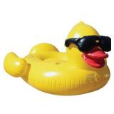 GAME Giant Derby Duck Inflatable Pool Float With Pump
