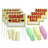 Sunburst Systems 3030 All Inclusive Garage Sale Kit- Large Yard Signs, 11" x 14" Signs, Price Stickers