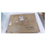 Adjustable TV Tray Table - TV Dinner Tray on Bed & Sofa, Comfortable Folding Table with 6 Height & 3 Tilt Angle Adjustments (Black)