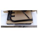 Adjustable TV Tray Table - TV Dinner Tray on Bed & Sofa, Comfortable Folding Table with 6 Height & 3 Tilt Angle Adjustments (Black)