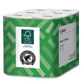 Amazon Brand - Solimo Basic Flex-Sheets Paper Towels, 12 Value Rolls, White, 150 Sheets per Roll (New Version)