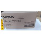 Amazon Brand - Solimo Basic Flex-Sheets Paper Towels, 12 Value Rolls, White, 150 Sheets per Roll (New Version)