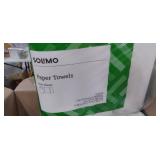 Amazon Brand - Solimo Basic Flex-Sheets Paper Towels, 12 Value Rolls, White, 150 Sheets per Roll (New Version)