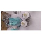 SEYODA Graters for Kitchen,Cheese Grater Efficient Vegetable Slicer with 3 Interchangeable Round Stainless Steel Blades,Easy to Clean Rotary Cheese Grater for Fruit,Vegetables,Nuts. (Blue)