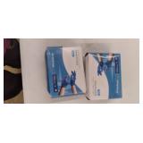 Blue Vinyl Disposable Gloves Large 50 Pack - Latex Free, Powder Free Medical Exam Gloves - Surgical, Home, Cleaning, and Food Gloves - 3 Mil Thickness