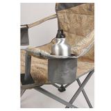 Coleman Company Big-N-Tall Topo Print Quad Chair, Tan/Brown, 19.5" x 24" x 38"