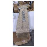 Coleman Company Big-N-Tall Topo Print Quad Chair, Tan/Brown, 19.5" x 24" x 38"