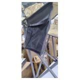 Coleman Company Big-N-Tall Topo Print Quad Chair, Tan/Brown, 19.5" x 24" x 38"