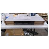 AMADA HOMEFURNISHING Floating Shelves White, 24 Inch Large Wall Shelf for Living Room, Bedroom, Bathroom, Kitchen Storage & Decor, Set of 2-AMFS06