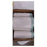 Compatible with Simple human Code H, 4 refill of 50 (200 Count), Eco-Friendly, White Custom Fit Drawstring Trash Bags, 8-9 Gallon, 30-35 Liter, 18.5" x 28", 1.2 Mil thick, Delight Bags are made in the