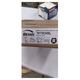 Bemis 9170CHSL000 Alesio II Round Closed Front Toilet Seat with Cover in White