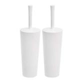 AmazonCommercial Toilet Brush and Holder Set - 2-pack