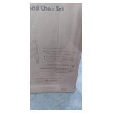 UTEX 2-in-1 Kids Multi Activity Table and 2 Chairs Set with Storage (Espresso with Gray Drawer)