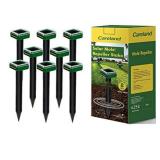 Solar Mole Repellent Stakes Groundhog Repeller Gopher Deterrent Spike Trap Get Rid of Voles from Garden Outdoor