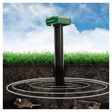 Solar Mole Repellent Stakes Groundhog Repeller Gopher Deterrent Spike Trap Get Rid of Voles from Garden Outdoor