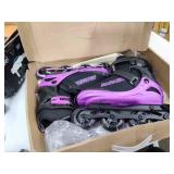 PAPAISON Adjustable Inline Skates for Kids and Adults with Full Light Up Wheels , Outdoor Roller Skates for Girls and Boys, Men and Women