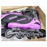 PAPAISON Adjustable Inline Skates for Kids and Adults with Full Light Up Wheels , Outdoor Roller Skates for Girls and Boys, Men and Women