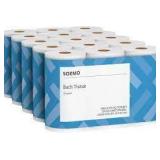 Amazon Brand - Solimo 2-Ply Toilet Paper, 6 Count (Pack of 5)