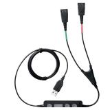 Jabra LINK 265 - Headset adapter - USB - Quick Disconnect - 4 pin USB Type A