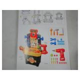 Kids child light up with sound battery operated tool carpenter tool toolbox play set