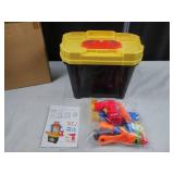 Kids child light up with sound battery operated tool carpenter tool toolbox play set