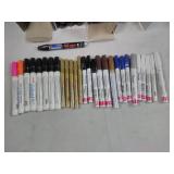 Huge lot of 158 permanent paint markers many different colors Sharpie Uni-Paint sealed new
