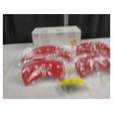 Set of 4 MGP engraved caliper covers for Ford Mustang red 2015 on up new