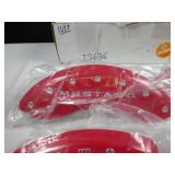 Set of 4 MGP engraved caliper covers for Ford Mustang red 2015 on up new