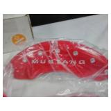 Set of 4 MGP engraved caliper covers for Ford Mustang red 2015 on up new