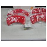 Set of 4 MGP engraved caliper covers for Ford Mustang red 2015 on up new