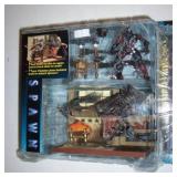 spawn the movie year 1997 playset - the final battle playset with spawn figure and violator on the background stage