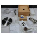 Kova brushed nickel shower head and tub spout with trim kit low pressure
