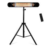 Briza Infrared Patio Heater - Electric Patio Heater - Outdoor Heater - Indoor/Outdoor Heater - Wall Heater - Garage Heater - Portable Heater - 1500W - use with Stand - Mount to Ceiling/Wall