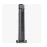 Oscillating Tower Fan Remote Control Quiet Stand Up Bedroom Home Office Black