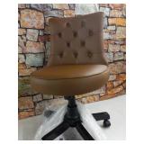 Bush Business Arden Lane Mid Back Office Chair, Saddle Tan Leather- Retail $238