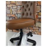 Bush Business Arden Lane Mid Back Office Chair, Saddle Tan Leather- Retail $238