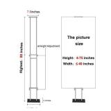 HUAZI Poster Stand for Display Double-Sided Sign Holder Stand Heavy Duty Floor Sign Stand with Base Adjustable Height Up to 75inches for Board & Foam,Black