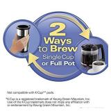 Hamilton Beach 2-Way Brewer Coffee Maker, Single-Serve and 12-Cup Pot, Stainless Steel (49980A), Carafe