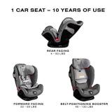 Cybex Eternis S, All-in-One Convertible Car Seat, 12-Position Height-Adjustable Reclining Headrest, Side Impact Protection, Manhattan Grey, 120 lb (Non- Sensorsafe)- Retail $299
