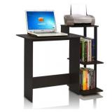 Furinno 11192 Efficient Home Laptop Notebook Computer Desk, Espresso/Black