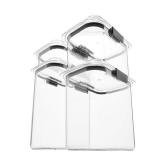 Rubbermaid Brilliance Pantry Airtight Food Storage Container, BPA-Free Plastic, Small, 8-Piece