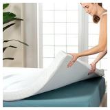 ZINUS 2 Inch Ultra Cool Gel Memory Foam Mattress Topper with Cooling Cover/CertiPUR-US Certified, Queen