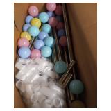 Bouncats Baby Playpen,Kids Large Playard, Kids Baby Ball Pitwith 40PCS Pit Balls,Indoor & Outdoor Kids Activity Center,Infant Safety Gates with Breath- Retail $103